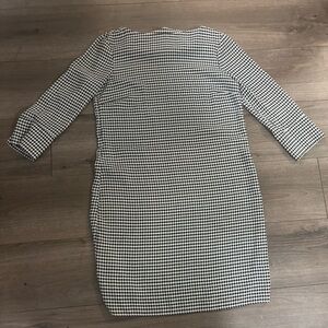 H&M Black and White Long Sleeve Dress